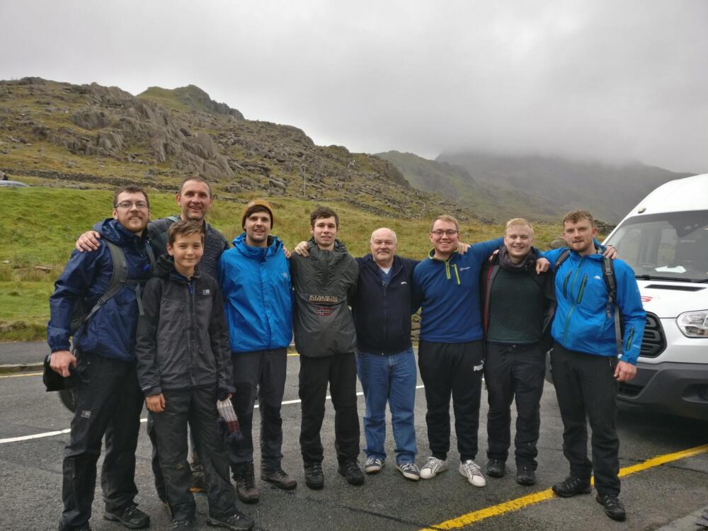 AES Solar team who completed the three peak challenge