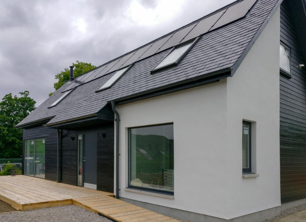AES Solar installation on a new-build home