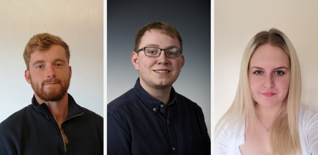 Three staff headshots of our staff reaching new heights in 2021