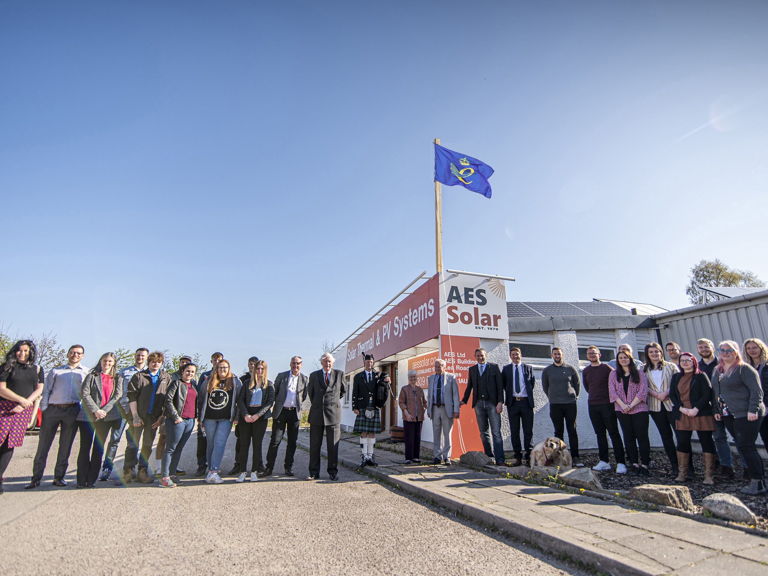 AES Solar Celebrate queen's award win