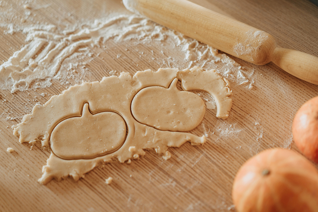 Pumpkin shaped cookies